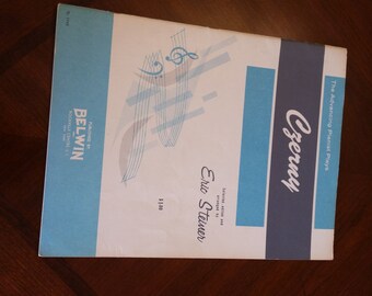 Vintage piano music book Czerny selections 1963