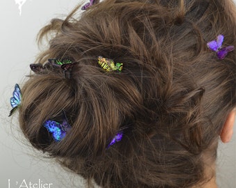 Iridescent Butterflies Hair pins & clips