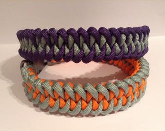 Hand made viper dog collar