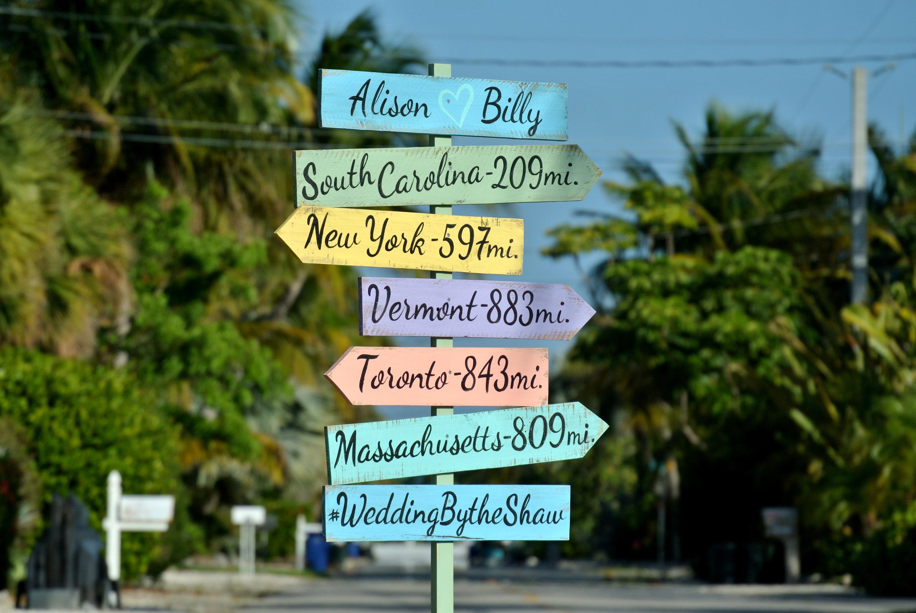 Rustic Directional Beach Sign, Wedding Ceremony Decoration, Wood