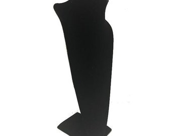 Extra Tall Necklace Display 18 1/2" H Black Velvet