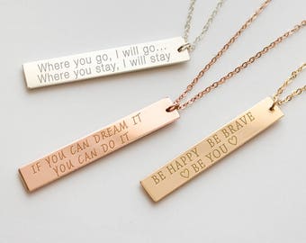 Quote jewelry  Etsy