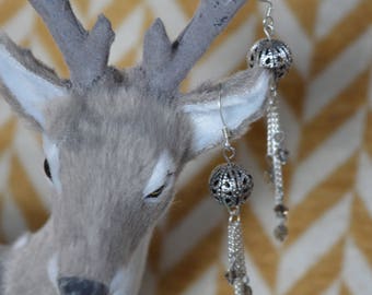 Earrings with Swarovski crystals