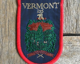 Vermont Vintage Souvenir Travel Patch from J. & J. Cash