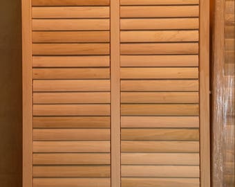 Bahama Window Shutters - Unfinished Poplar