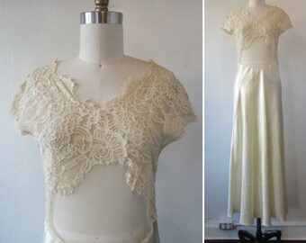1980s slip | vintage 80s slip | vintage slip | vintage lingerie | vintage bridal lingerie | small | The Golden Hour Before Sunset Slip