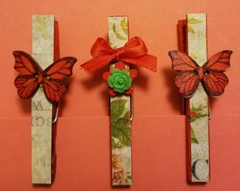 Decorative Clothespin Magnets