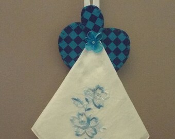 Vintage handkerchief angel