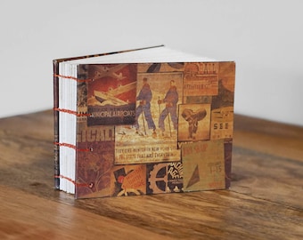 Travel Journal // Handbound Book // Art Journal // Unlined Blank Book // Handbound Sketchbook // Coptic Stitch Book // Diary