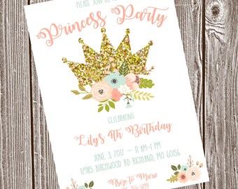 Princess Birthday Party Invitation