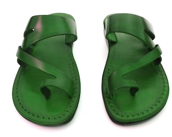 Leather Sandals, Mens sandals, Mens leather sandals, Men sandals, JERICHO, Jesus Sandals, Flip Flops