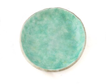 Green Ring Dish - Trinket Tray - Jewelry Storage - Ring Organizer - Decorative Tray, Jewelry Holder, Gifts for Her, Gifts for Home