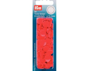 Prym 30 Color Red Snaps 12.4 mm snaps