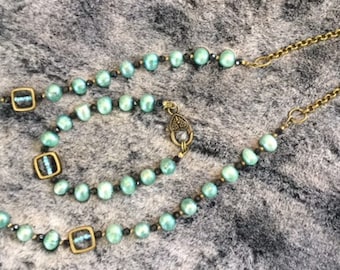 Turquoise Freshwater Pearl Set