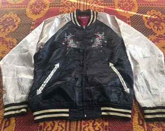 Rare Sukajan Dragon brodé