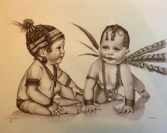 The Ancient Children - Limited Edition Giclee Print