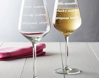 Cheeky Monkeys Wine Glass