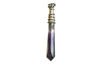 Sterling Silver Amethyst Point Pendant. (Free Shipping)
