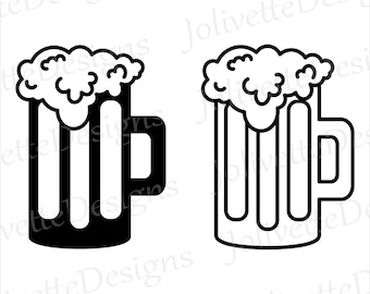 Beer, Root Beer, Mug, Glass, Bubbles, Clip Art, Clipart, Design, Svg Files, Png Files, Eps, Dxf, Pdf Files, Silhouette, Cricut, Cut File
