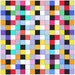 Colored Squares on mono deluxe Needlepoint Canvas