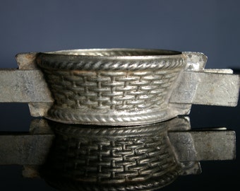 ANTIQUE chocolate mold vintage basket number 951