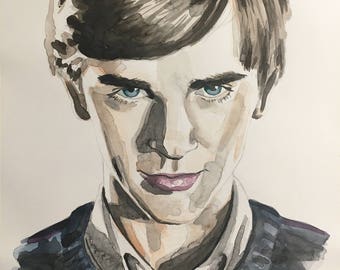 Original Norman Bates Watercolor Painting