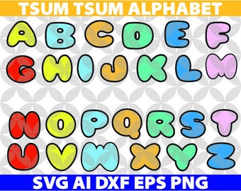 Moana Alphabet SVG Letters Ai Png Eps Dxf Cut Cutting Birthday