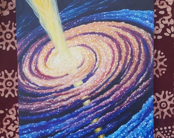 Back Hole Spiral Galaxy