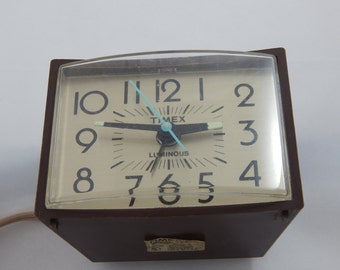 Vintage Timex Electric Alarm Clock 1960's