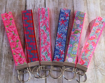 Personalized Key Fobs - Custom Key Chain Wristlets - Personalized Key Chains - Nautical Key Fob - Mother's Day Gift - Sorority Gifts