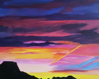 Enlighten me-Original Acrylic painting on flat gessobord