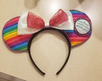 Rainbow Pride Mickey Ears