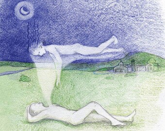 Stay True - original colored pencil illustration print