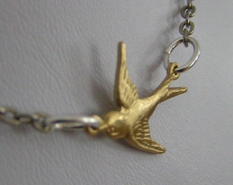 Soaring - Brass and Metal Necklace