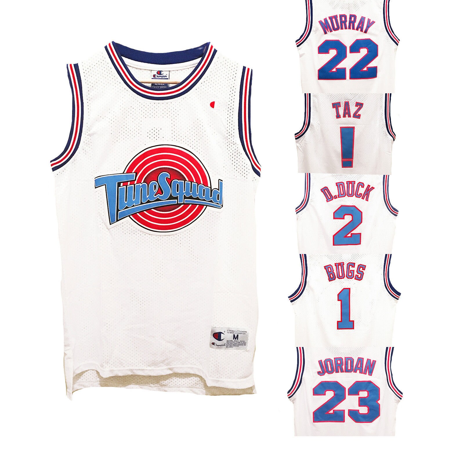 Space Jam Basketball Jersey Looney Tune Squad Jordan Bugs Taz