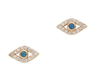 Eye Protection Earrings, Pave Earrings, Dainty Earrings