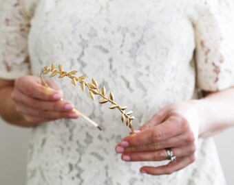 Leaf Vine Headband - Bridal hair accessories, Gold, Silver, Rose Gold, Leaves Headband, Crown, Boho wedding, Halo, tiara, wedding hair piece