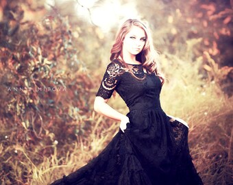 Victorian Black Lace Dress for Bridesmaid of for every Event Little Black Dress