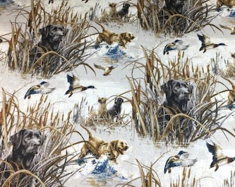 Golden Retriever Cotton Blend Fabric - 58 Inches Wide