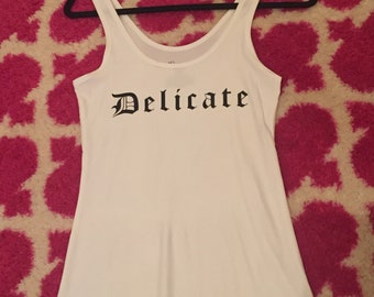Delicate Isn't It? Reputation Tour Tank Top Shirt