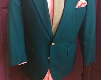Forest green sports coat