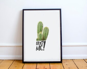 Cactus Poster - Cactus Illustration Print | Quote Print