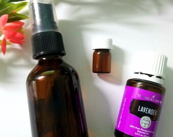 Lavender Pillow Spray 2 oz & Lavender Essential Oil 2 ml Bundle