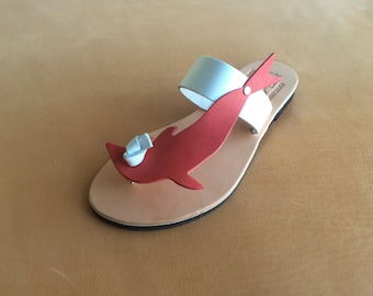 Genuine Leather Handmade Sandals US Size 5 to 11.. EU Size 35 to 41...WCO102... Free Shipping