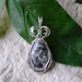Silver Lace Agate Silver Wire Wrapped Pendant