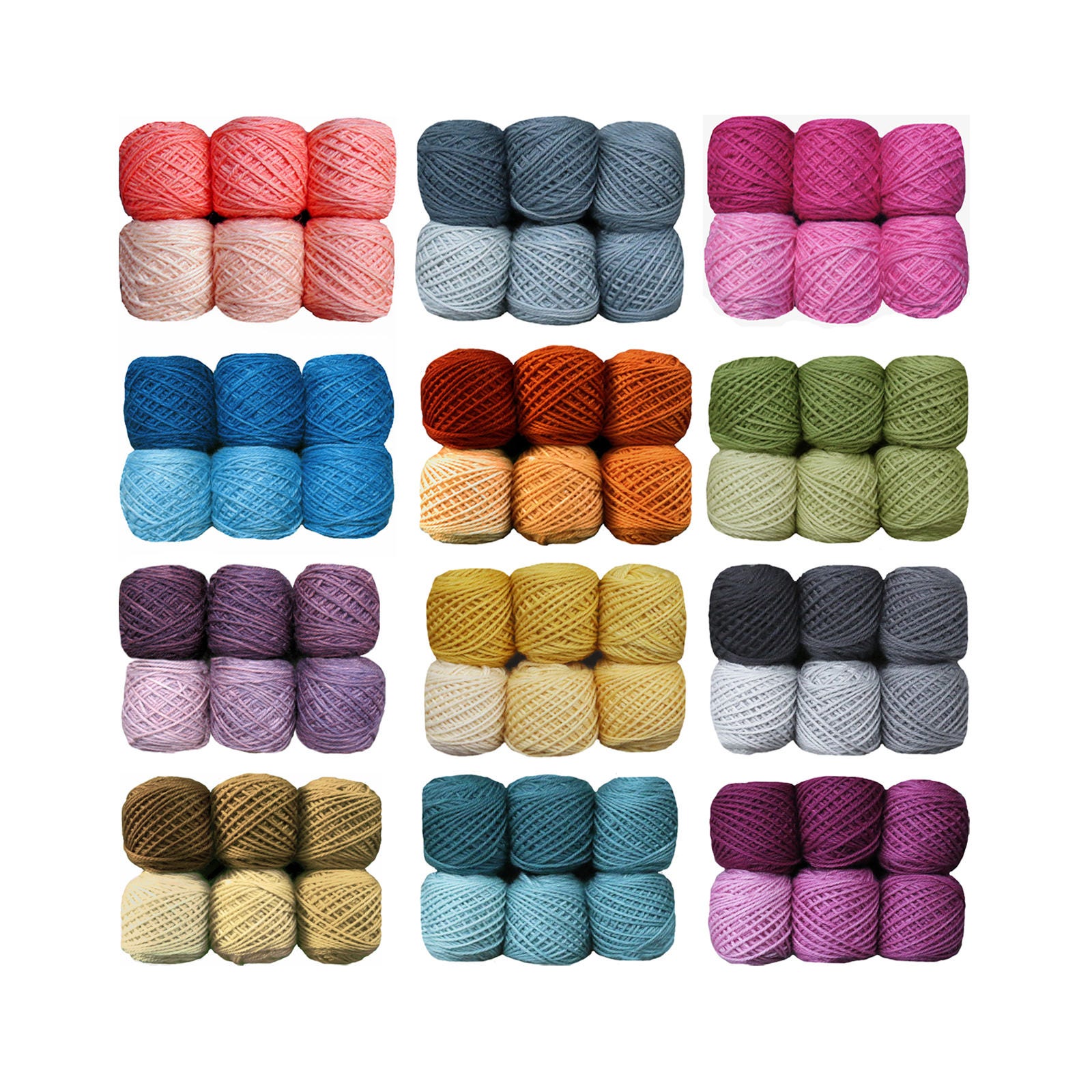 RADIANT GRADIENT DK Yarn Set. 150g Merino Silk super soft and