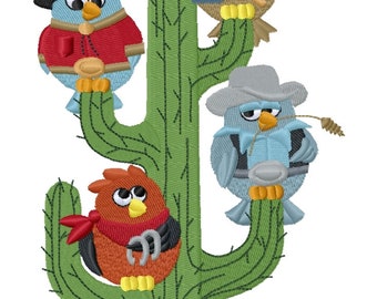Giddy-Up Tweets Embroidered on Hand Towel or Tea Towel