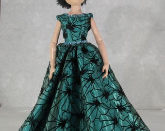 Ellowyne Wilde, Teal Velvet Ball Gown