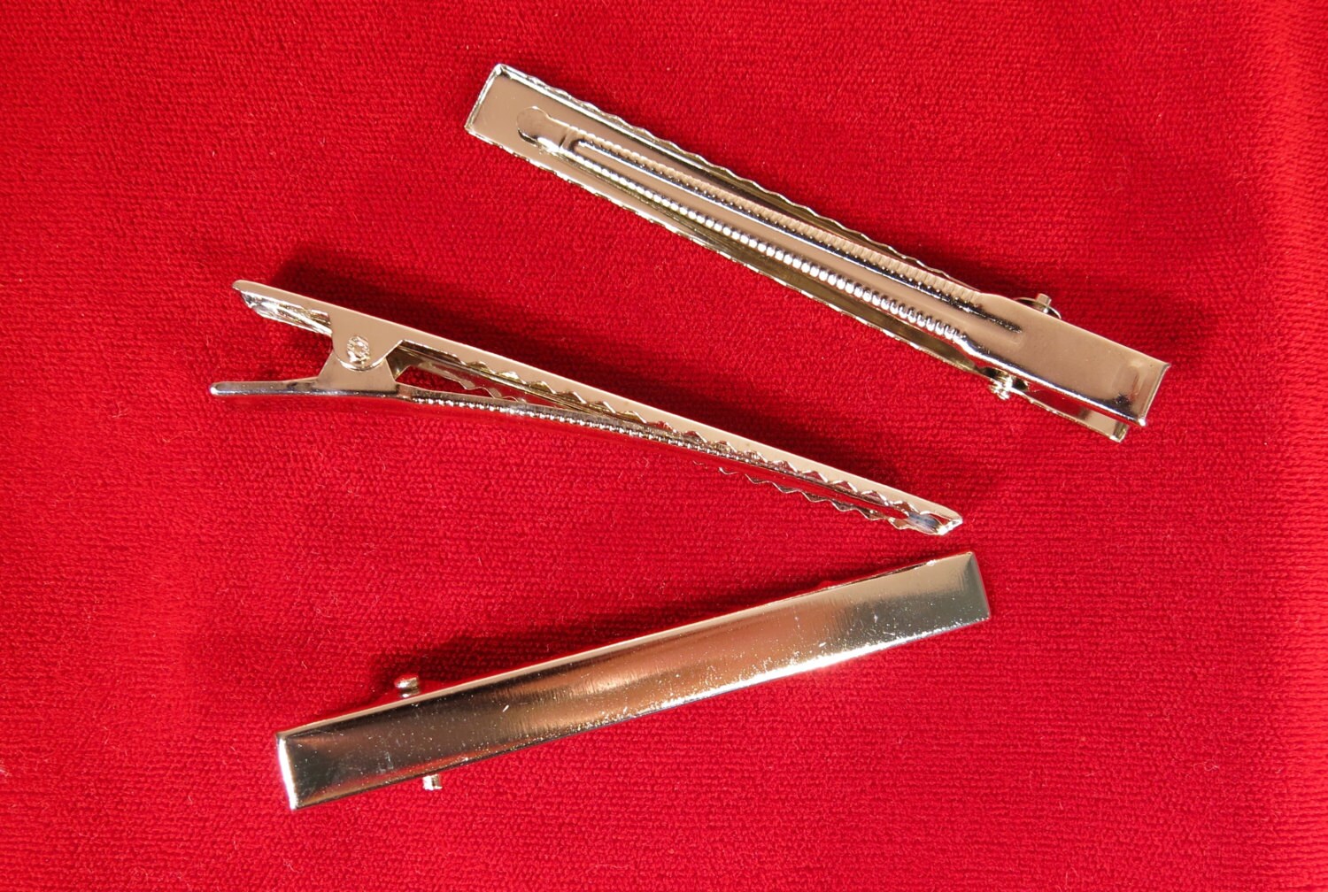 BULK! 20pc prong alligator "silver barrettes" hair clips (JC75) from BeautymeFashion on Etsy Studio