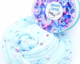 Unicorn Cereal Slime, Floam, Bubblegum Scented
